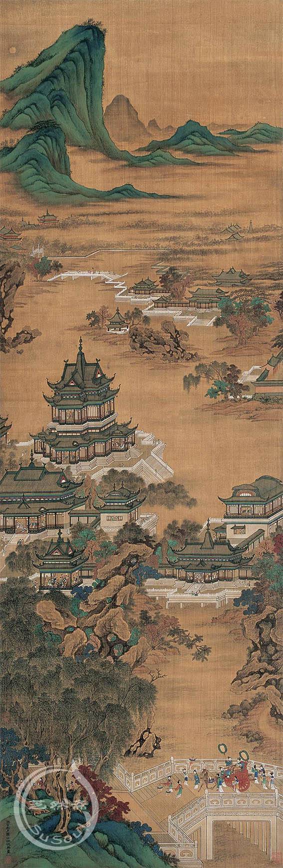 仇英《汉宫秋月》