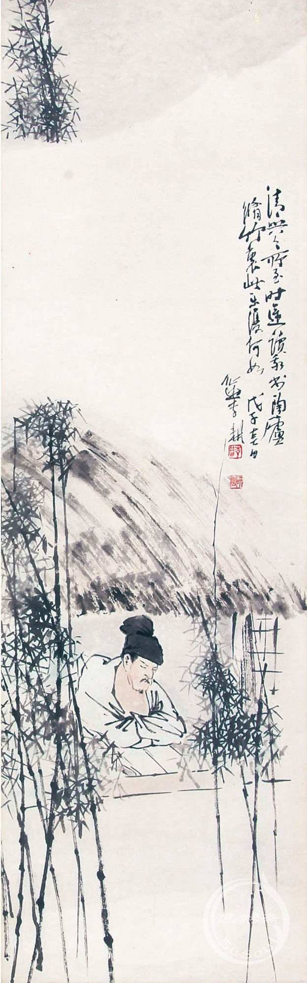 李耕渔樵耕读四条屏