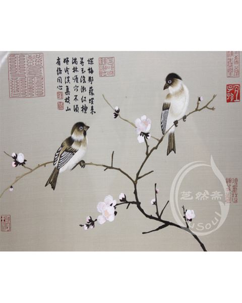精绣花鸟