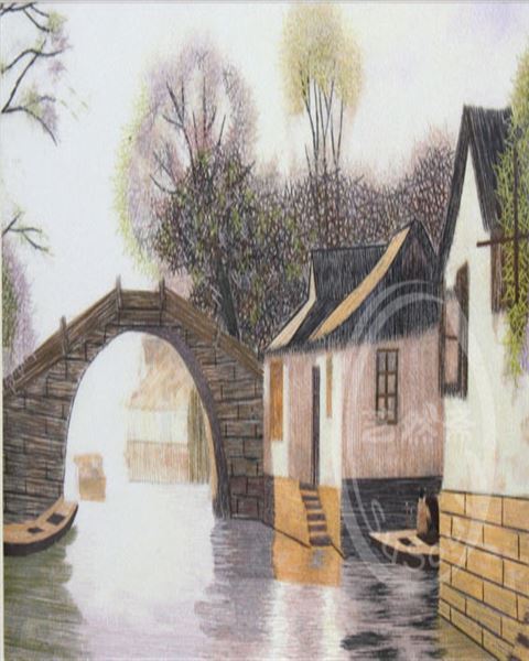 水乡桥头