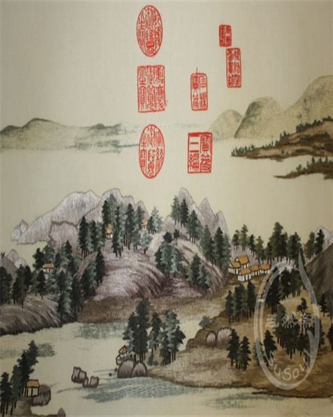 苏绣卷轴