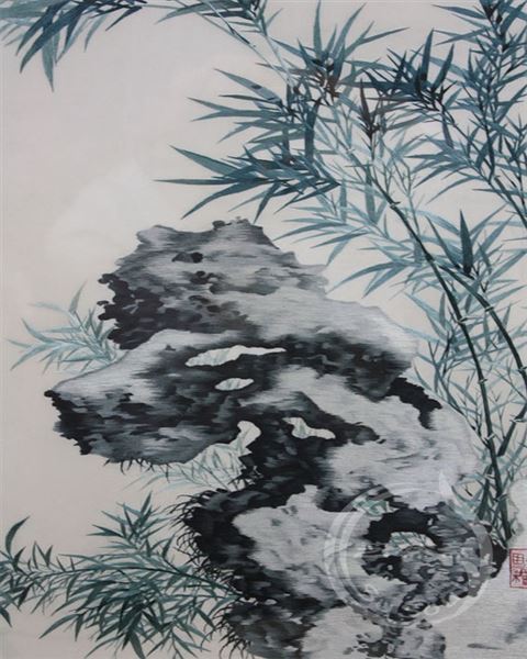 竹石图