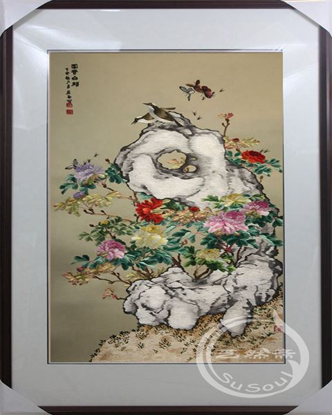 牡丹苏绣
