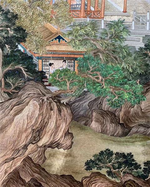 顾绣郎世宁作品
