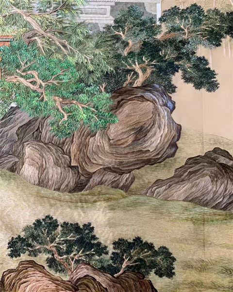 顾绣郎世宁作品