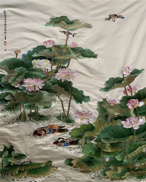 荷塘俪影