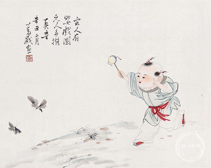 扑蝶图片,儿童扑蝶图片_大山谷图库