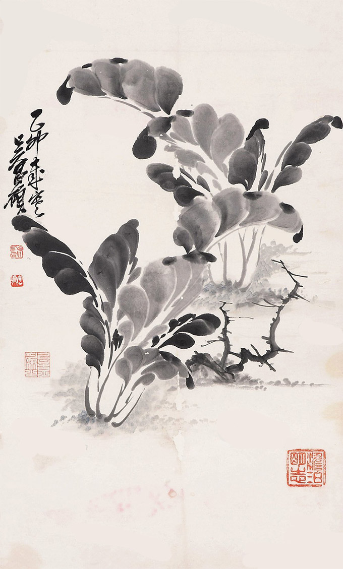 鉴赏】吴昌硕笔下的蔬果图！