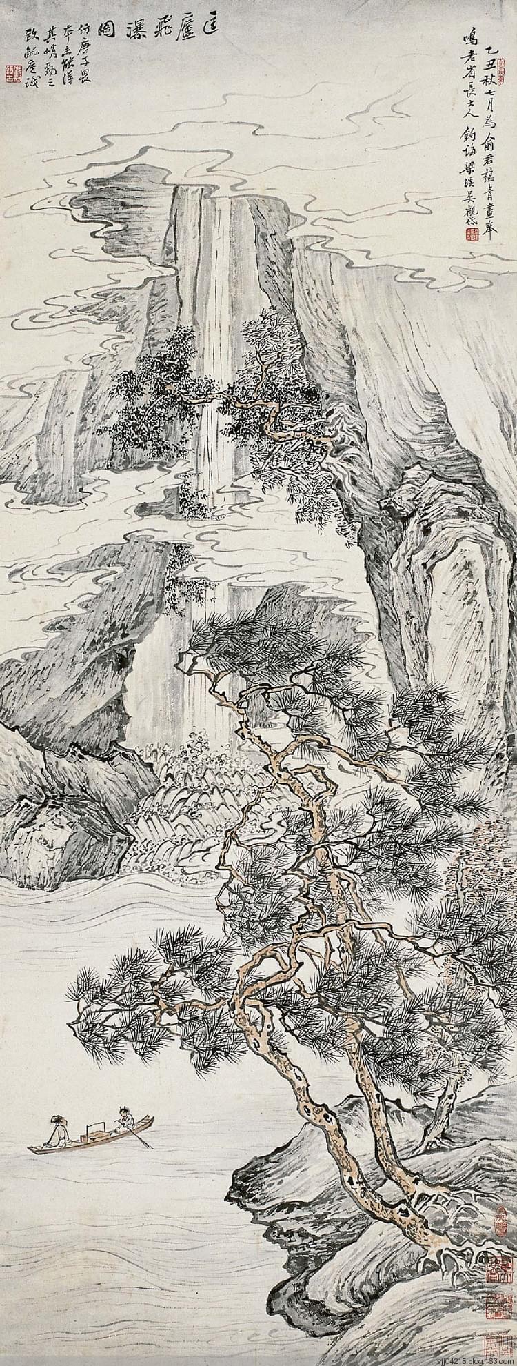 吴观岱 《匡庐飞瀑图》