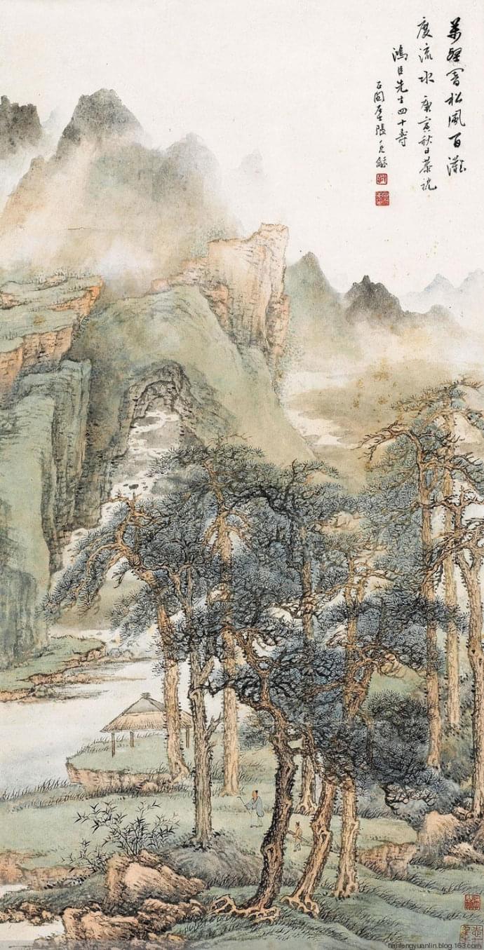 张石园 《万壑松风》