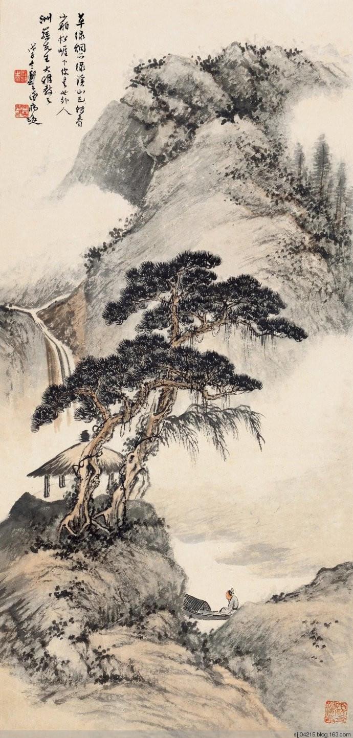 郑午昌 《溪山转春》