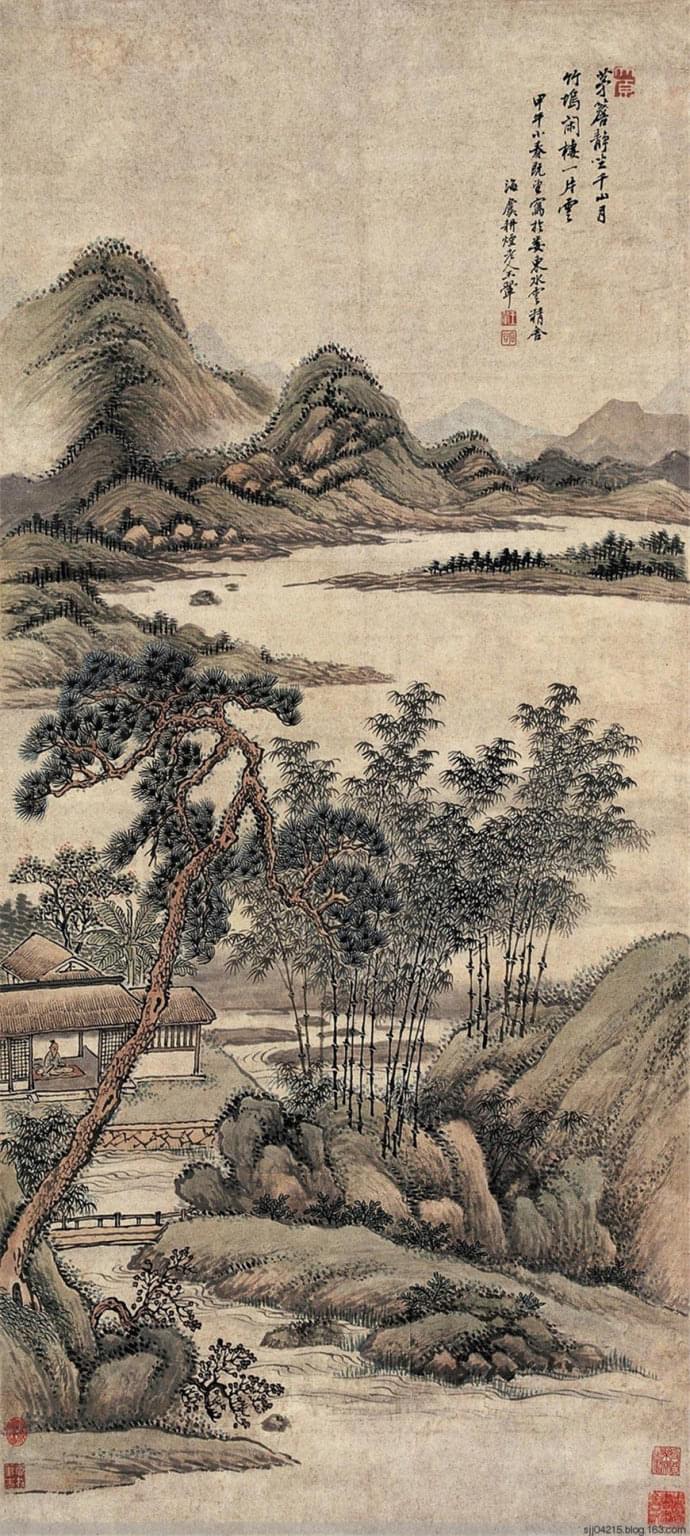 王翚 《竹坞闲云》