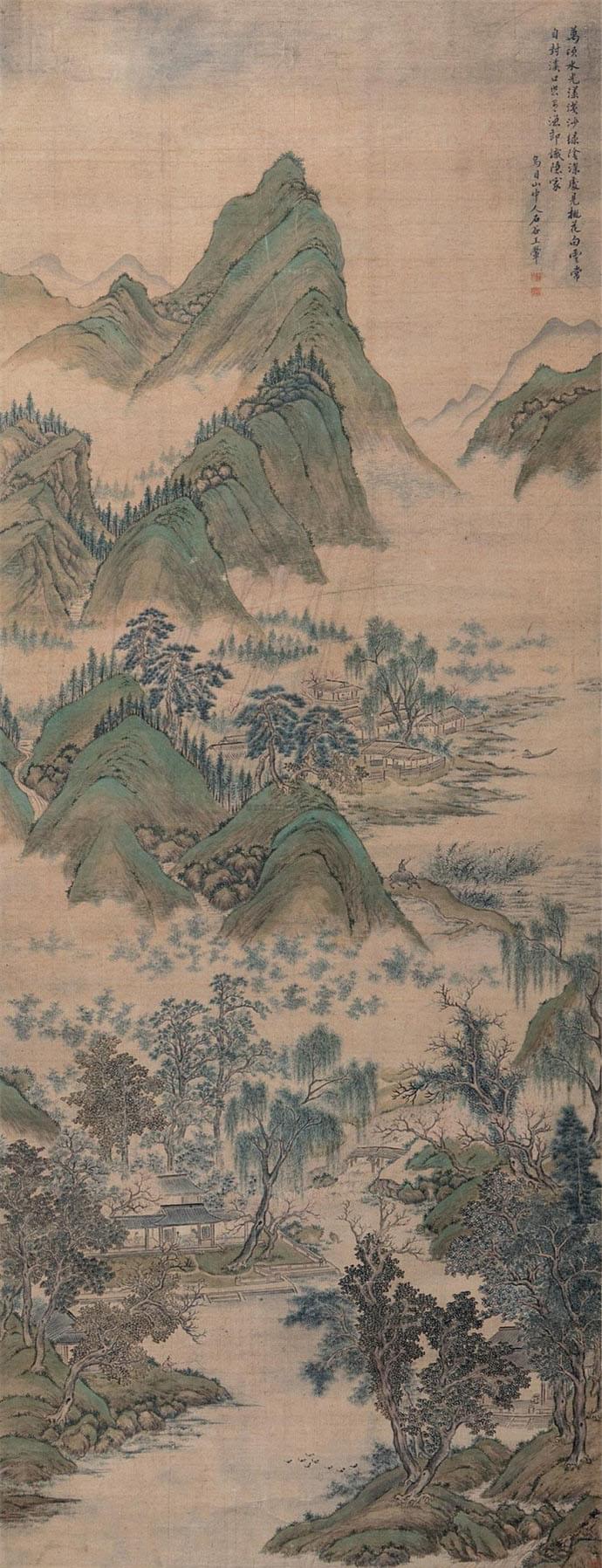 王翚 《万顷山庄》