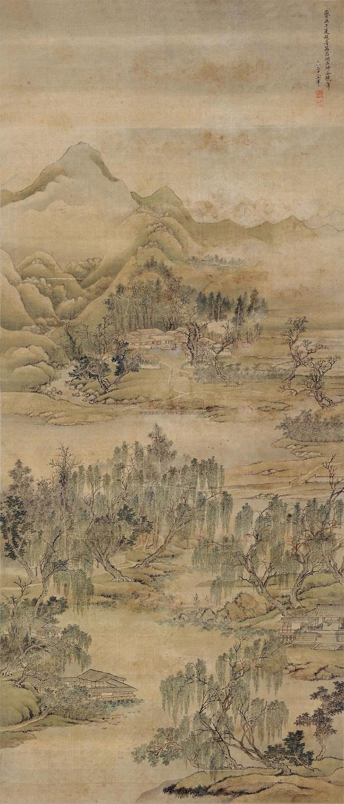 王翚 《菡萏湖庄》