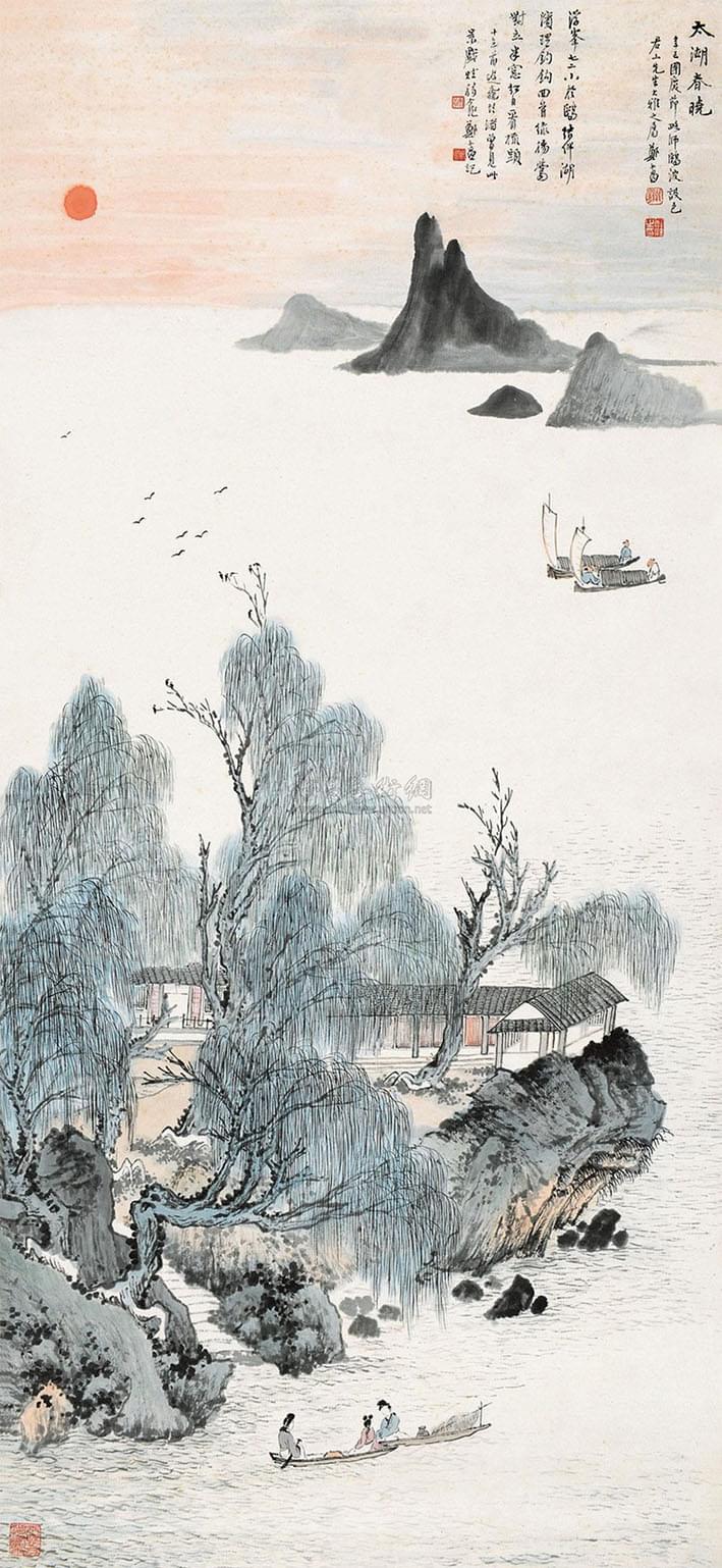 郑午昌 《太湖春晓》