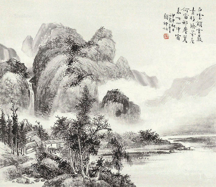 顾坤伯 《夏雨涤尘嚣》