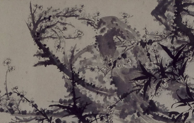 石涛 《石竹梅卷》