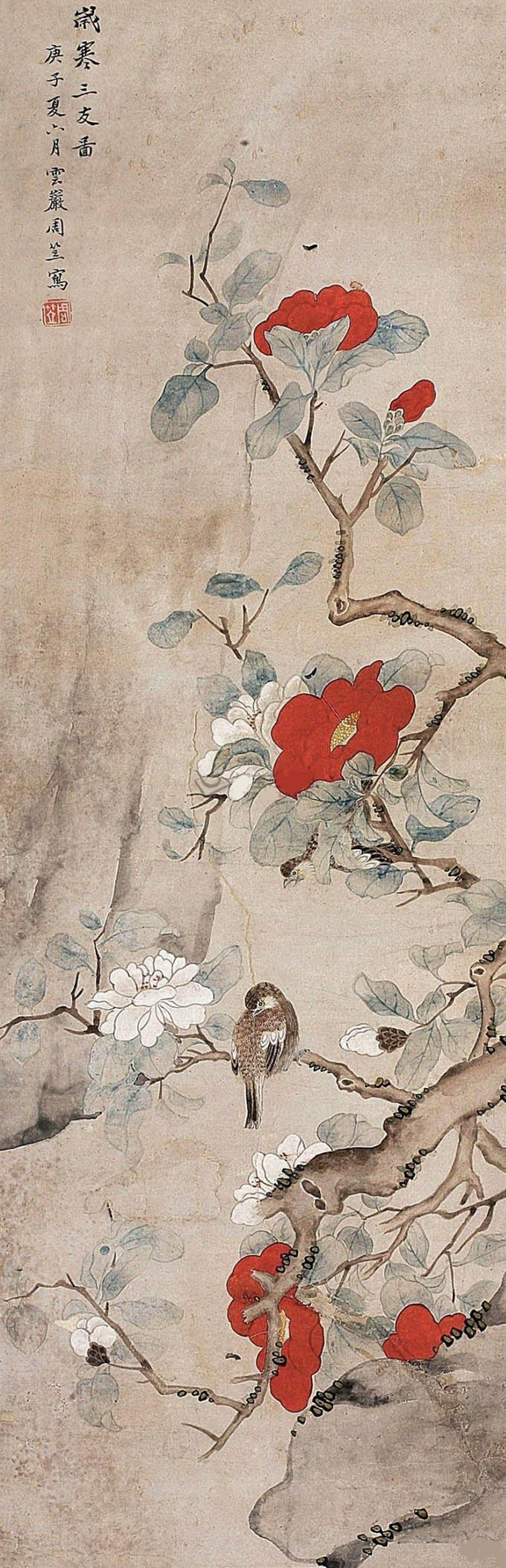 周笠 《岁寒三友》