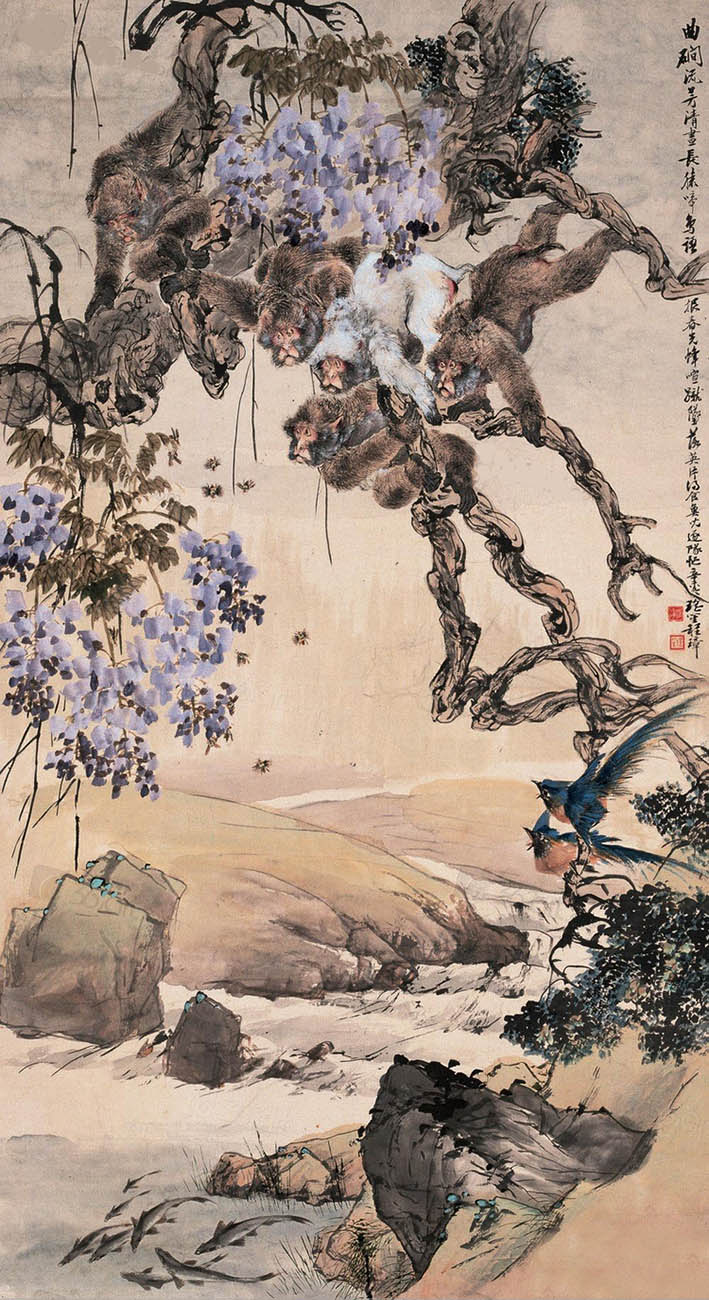 程璋 《猿啼鸟鸣恨春光》