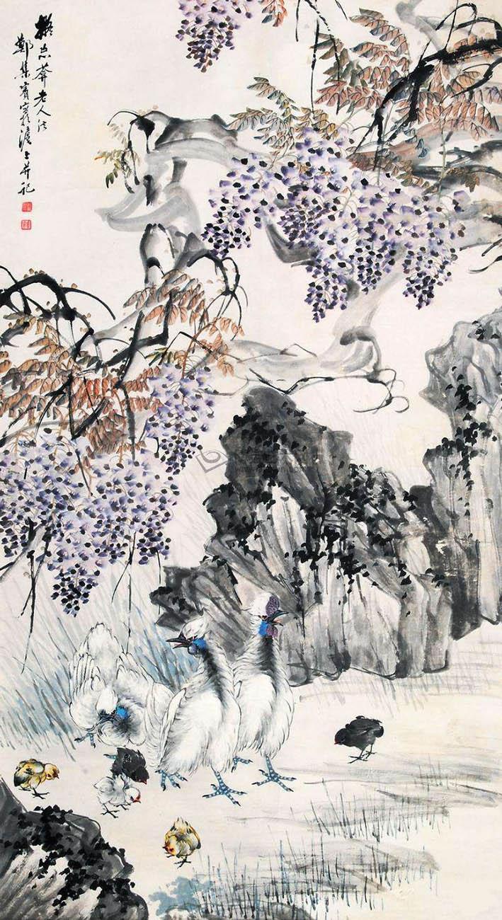 郑集宾 《紫绶白凤》
