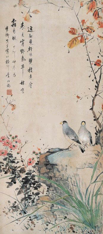 颜伯龙 《林空霜自皎》