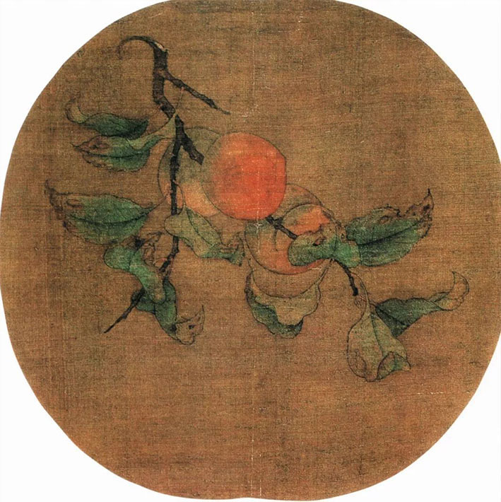 赵昌 《折枝寿桃》