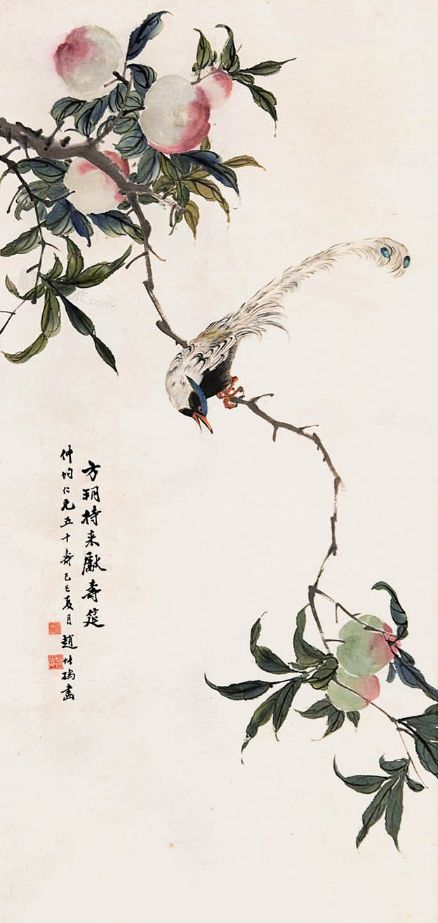 赵叔孺 《献寿图》