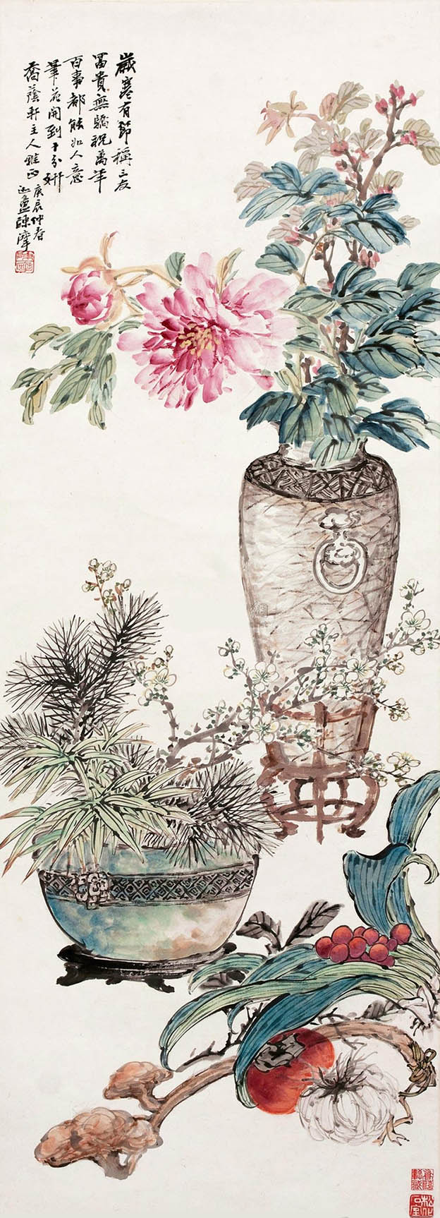 陈摩 《岁寒有节富贵无骄》