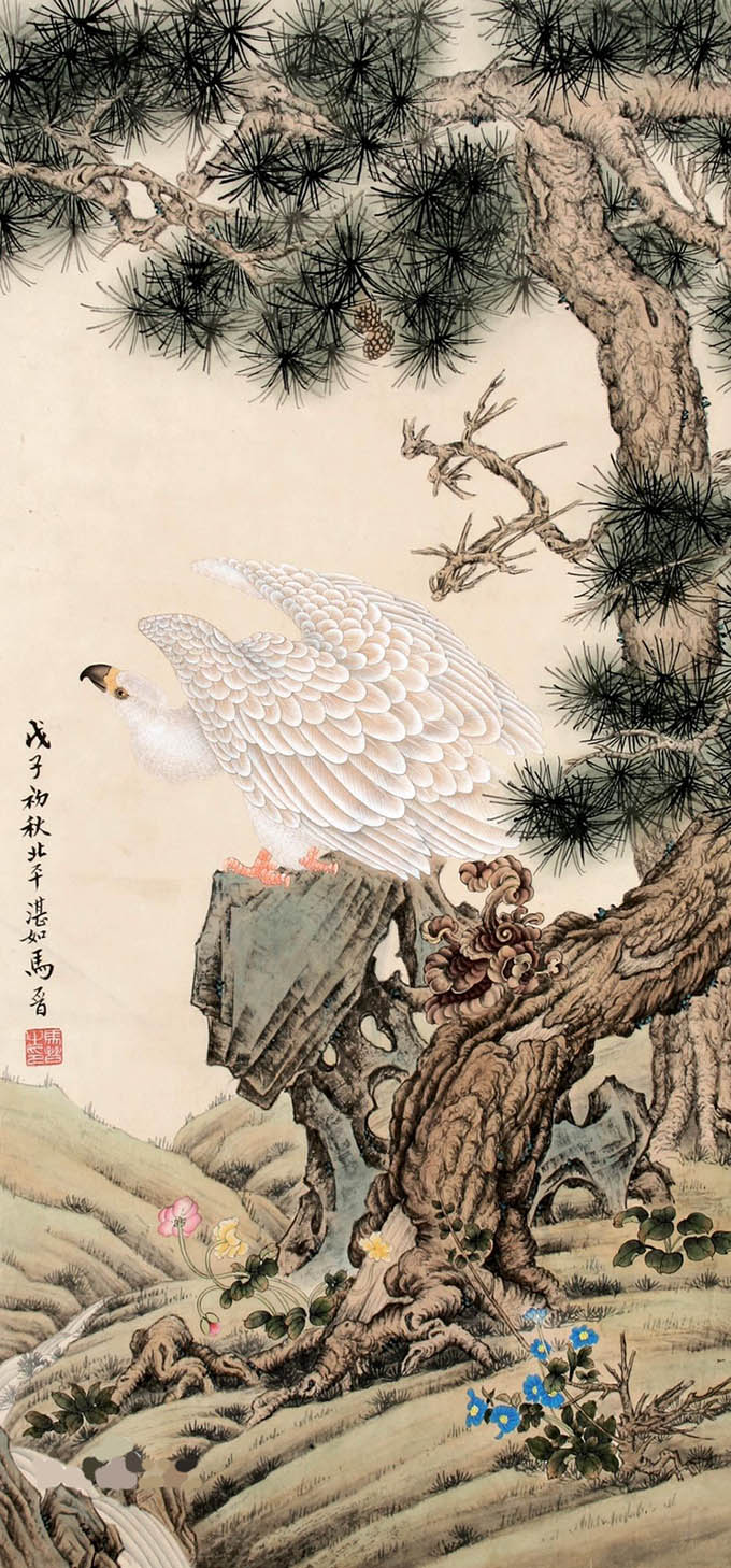 马晋 《松鹰图》