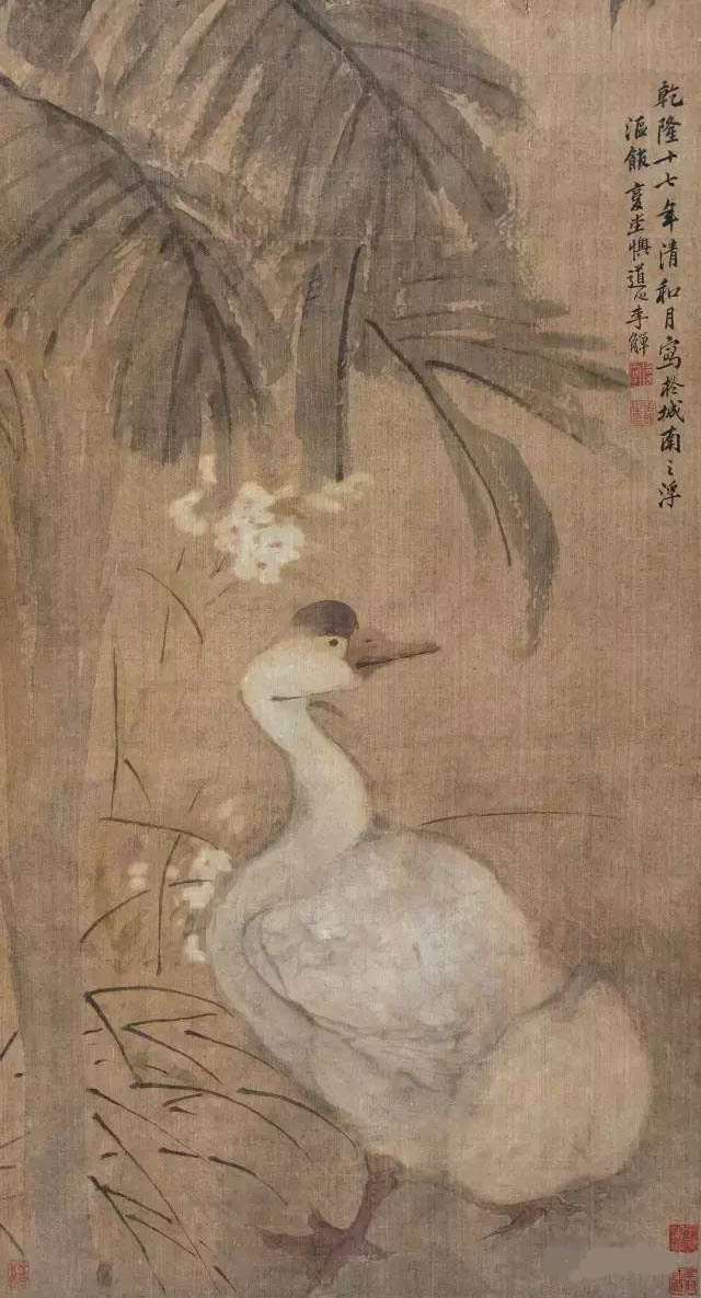 李鱓 《白鹅》