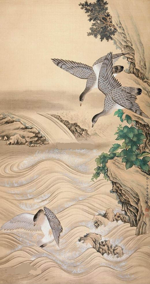 马晋 《雁渡波涛》