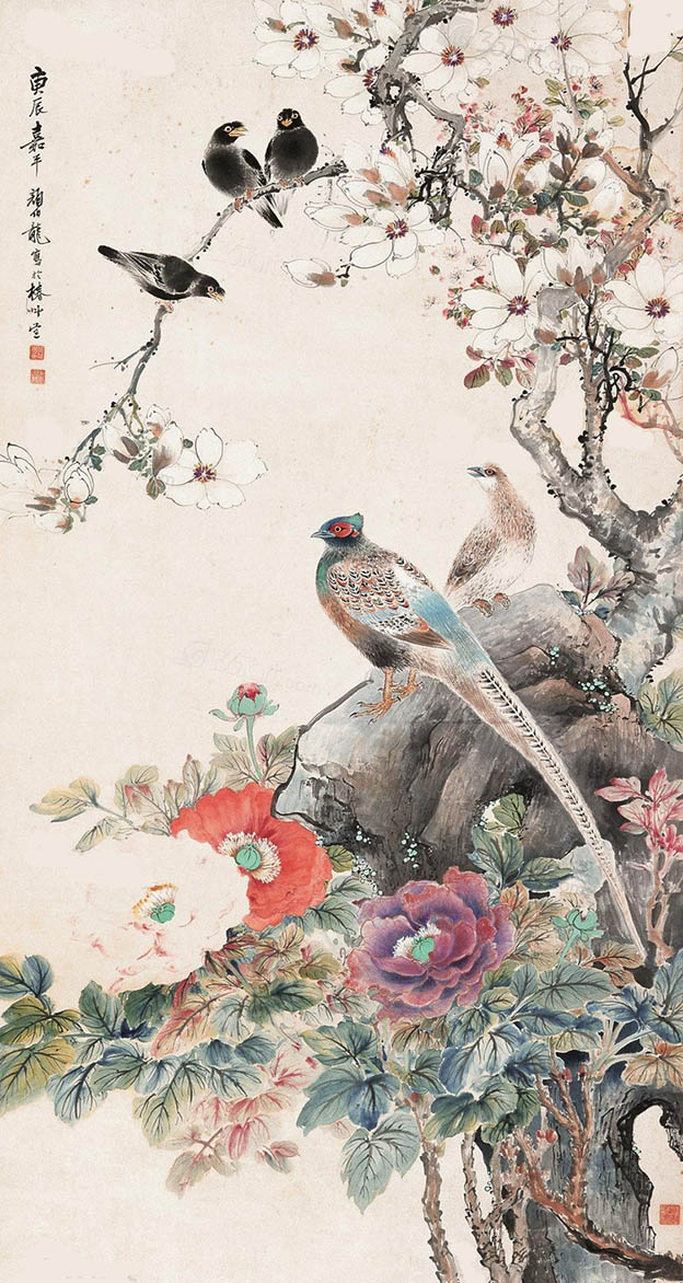 颜伯龙 《玉堂富贵》