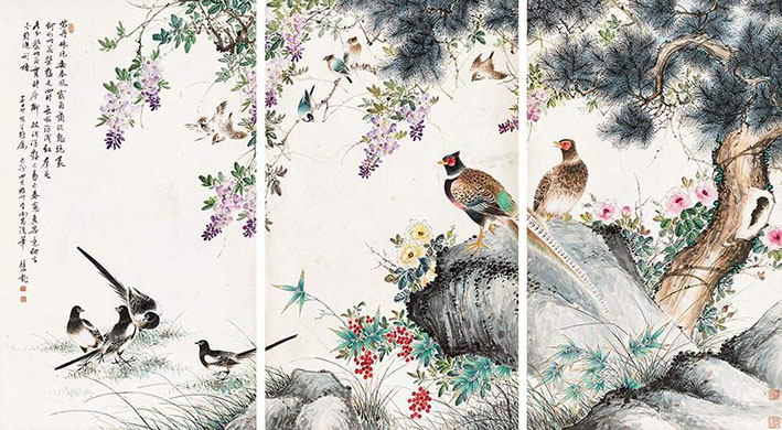颜伯龙 《春风图》