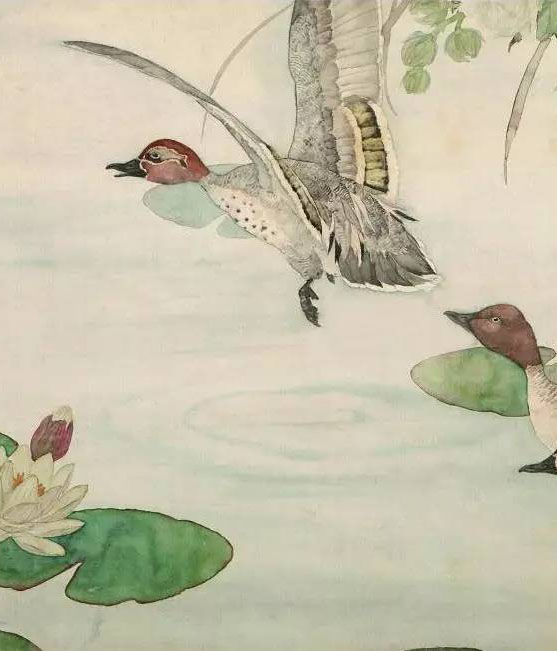 刘奎龄 《新夏试羽》