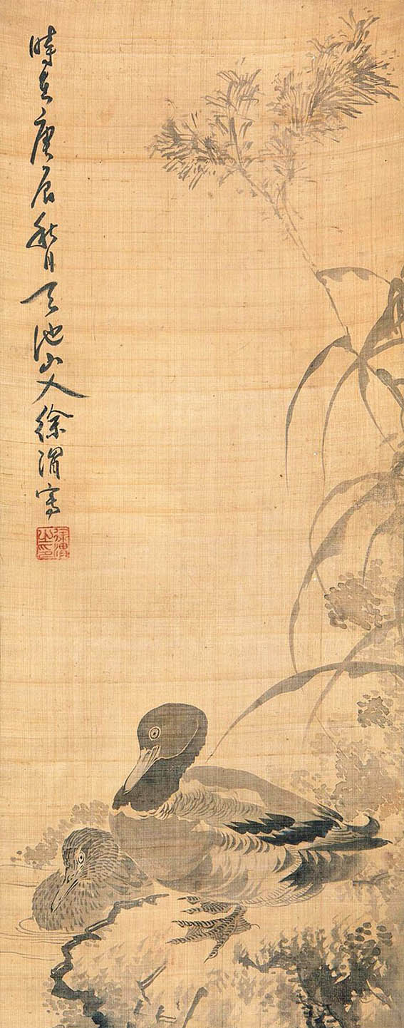 徐渭 《秋鸭图》