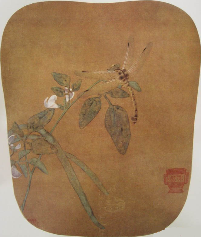 徐熙 《豆花蜻蜓》