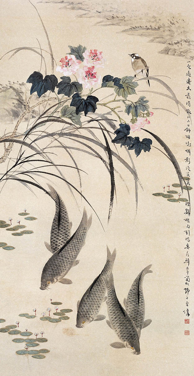 王师子 《倒影浸芙蓉》