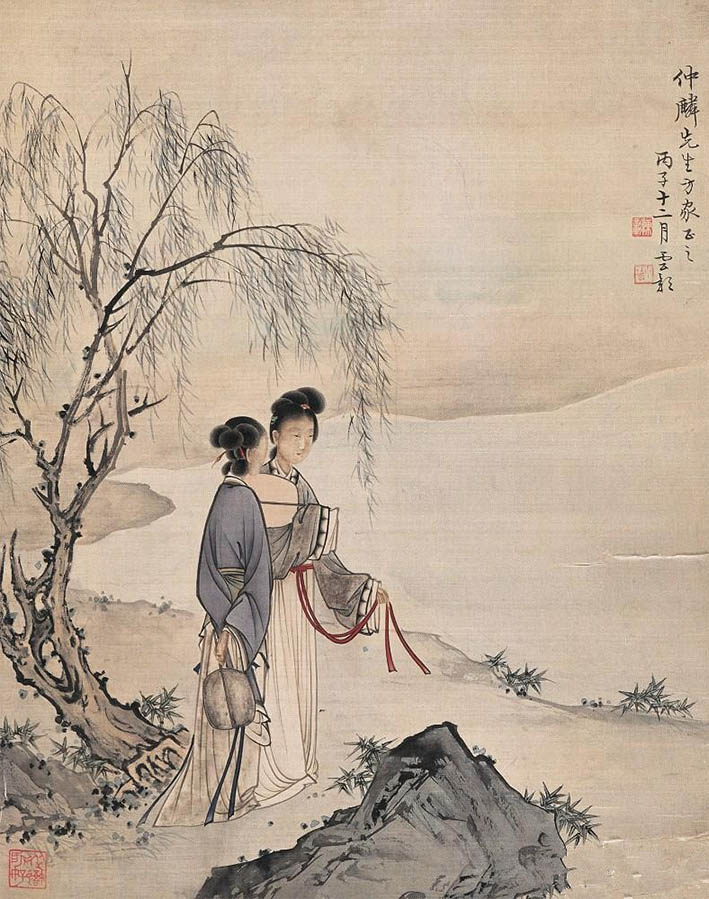 陈少梅 《探春》