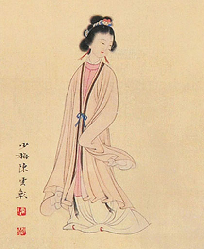 陈少梅 《女英》
