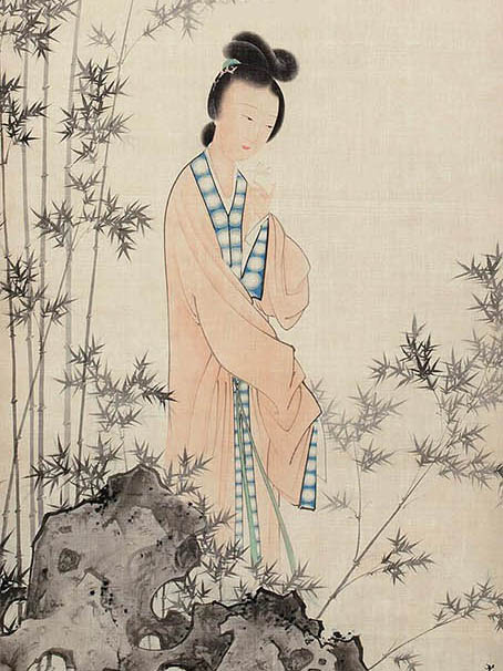陈少梅 《竹思》