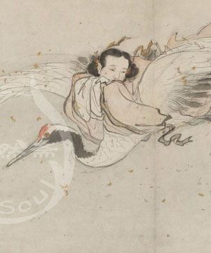 张路 《何仙姑》卷