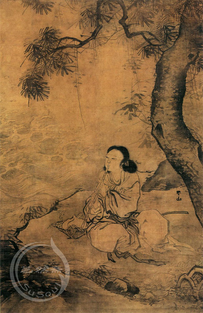 张路 《吹箫女仙图》