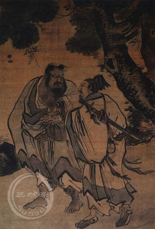 张路 《钟汉离与吕洞宾》