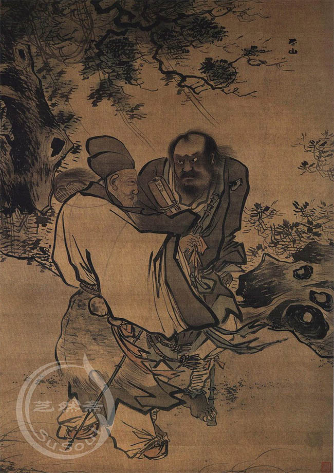 张路 《韩湘子与曹国舅》