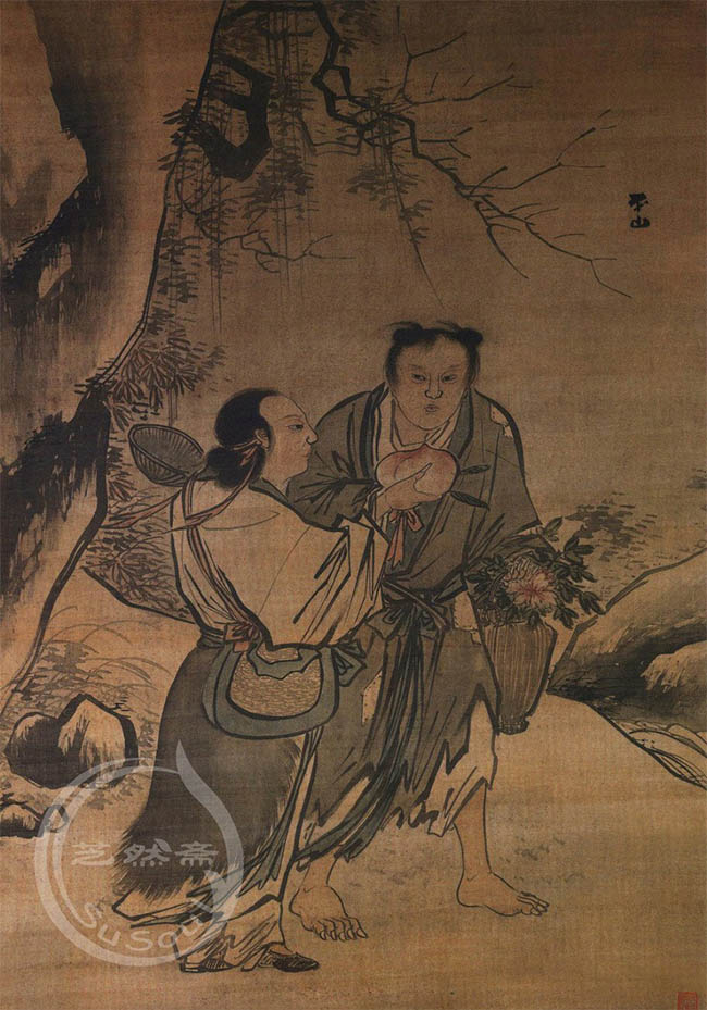张路 《何仙姑与蓝采和》