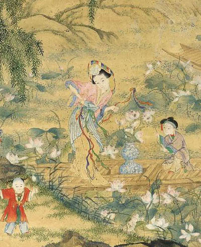 马荃 《采莲图》