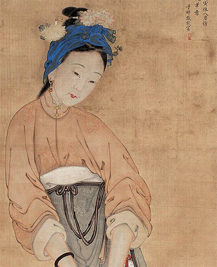 张熊 《卖花女》