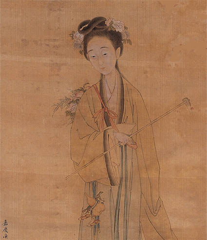 周笠 《葬花图》