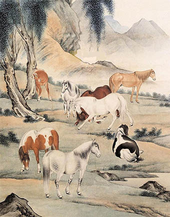 周穆王的八匹骏马图片
