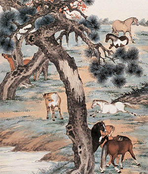 赵叔孺 《穆王八骏图》